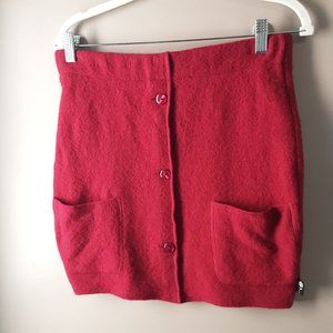 Honeybea Original Bumwarmer Handcrafted Skirt Red. Size M/L